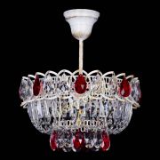 Люстра Астра Бутон №1 Красная - белая с подвесом 