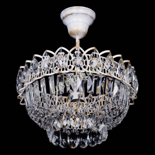 Люстра Астра Бутон №1 белая с подвесом  в Саратове Гусь Хрустальный