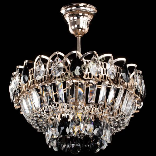 Люстра Астра Бутон №1 с подвесом Черная в Саратове Гусь Хрустальный