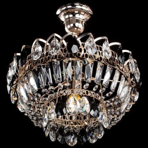 Люстра Астра Бутон №1 с подвесом Черная в Саратове Гусь Хрустальный