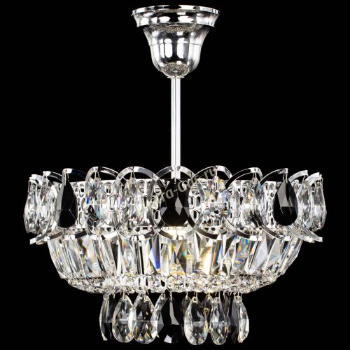 Люстра Астра Бутон №1 с подвесом Черная в Саратове Гусь Хрустальный