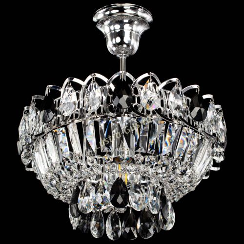 Люстра Астра Бутон №1 с подвесом Черная в Саратове Гусь Хрустальный