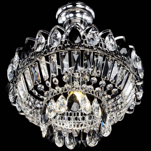 Люстра Астра Бутон №1 с подвесом Черная в Саратове Гусь Хрустальный