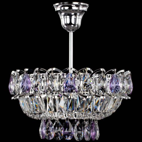Люстра Астра Бутон №1 с подвесом Фиолетовая в Саратове Гусь Хрустальный