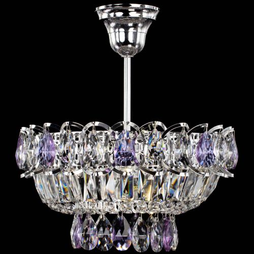 Люстра Астра Бутон №1 с подвесом Фиолетовая в Саратове Гусь Хрустальный