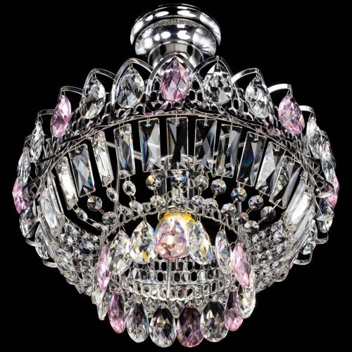 Люстра Астра Бутон №1 с подвесом Розовая в Саратове Гусь Хрустальный