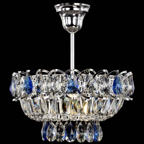 Люстра Астра Бутон №1 с подвесом Синяя в Саратове Гусь Хрустальный