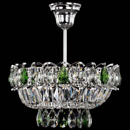 Люстра Астра Бутон №1 с подвесом Зеленая в Саратове Гусь Хрустальный