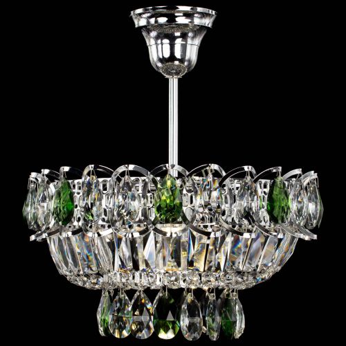 Люстра Астра Бутон №1 с подвесом Зеленая в Саратове Гусь Хрустальный