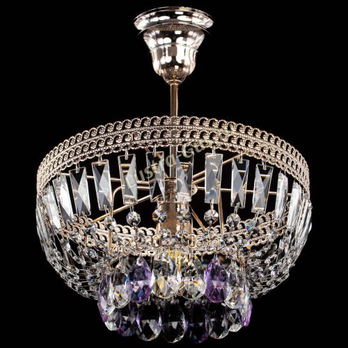 Люстра Астра Флоренция №1 мини фиолетовая в Саратове Гусь Хрустальный