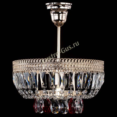 Люстра Астра Флоренция №1 мини красная в Саратове Гусь Хрустальный