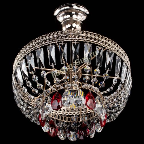 Люстра Астра Флоренция №1 мини красная в Саратове Гусь Хрустальный