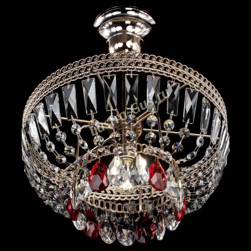 Люстра Астра Флоренция №1 мини красная в Саратове Гусь Хрустальный