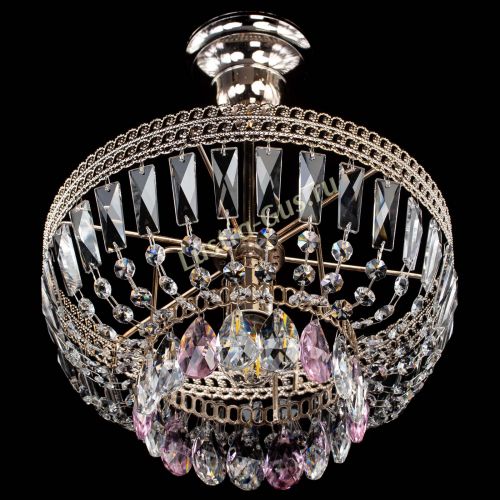 Люстра Астра Флоренция №1 мини розовая в Саратове Гусь Хрустальный