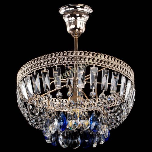 Люстра Астра Флоренция №1 мини синяя в Саратове Гусь Хрустальный