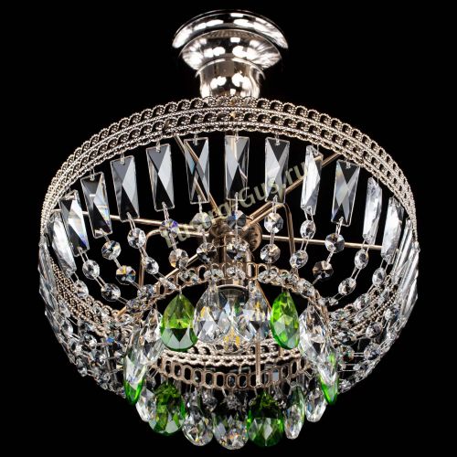 Люстра Астра Флоренция №1 мини зеленая в Саратове Гусь Хрустальный