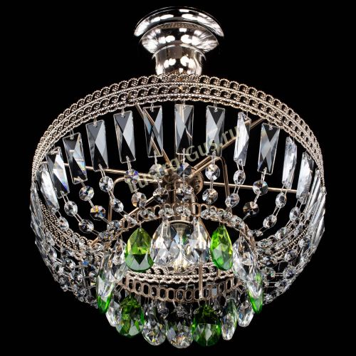 Люстра Астра Флоренция №1 мини зеленая в Саратове Гусь Хрустальный