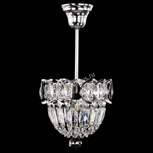 Люстра Астра Купол №1 с подвесом Черная в Саратове Гусь Хрустальный