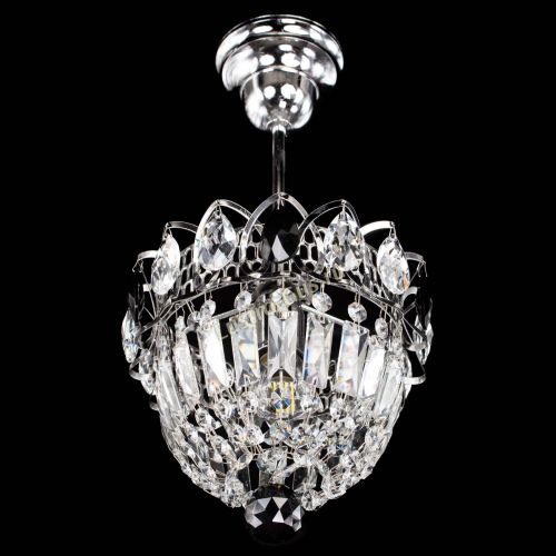 Люстра Астра Купол №1 с подвесом Черная в Саратове Гусь Хрустальный