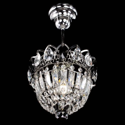 Люстра Астра Купол №1 с подвесом Черная в Саратове Гусь Хрустальный