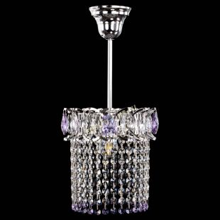 Люстра подвесная Астра оптикон №1 фиолетовая