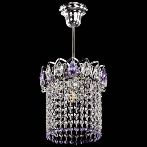 Люстра Астра оптикон №1 фиолетовая в Саратове Гусь Хрустальный