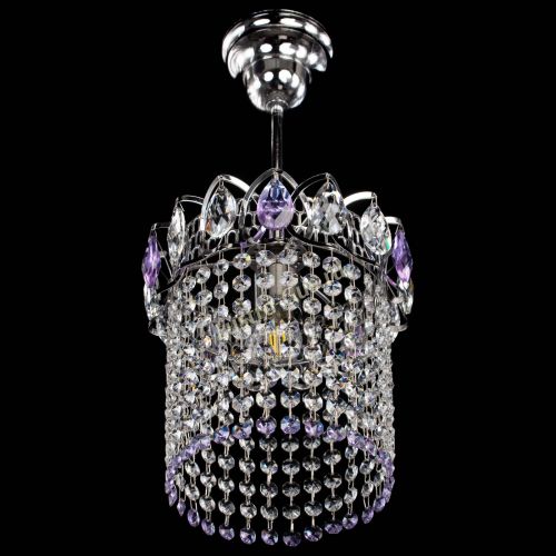 Люстра Астра оптикон №1 фиолетовая в Саратове Гусь Хрустальный
