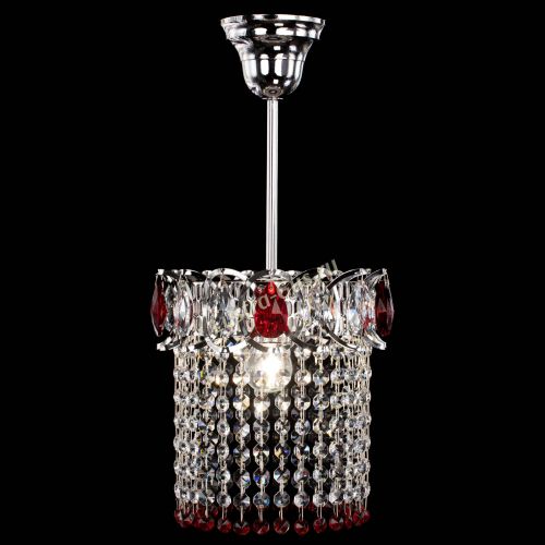 Люстра Астра оптикон №1 красная в Саратове Гусь Хрустальный