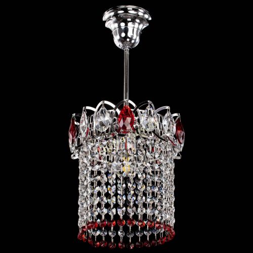 Люстра Астра оптикон №1 красная в Саратове Гусь Хрустальный