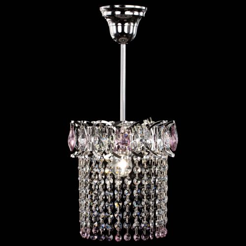 Люстра Астра оптикон №1 розовая в Саратове Гусь Хрустальный