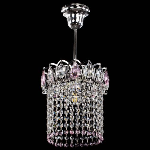 Люстра Астра оптикон №1 розовая в Саратове Гусь Хрустальный