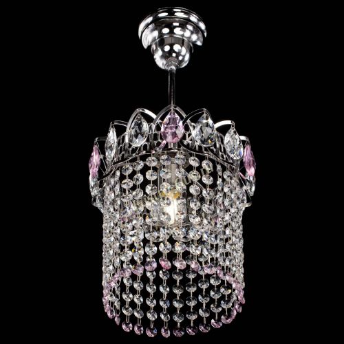 Люстра Астра оптикон №1 розовая в Саратове Гусь Хрустальный