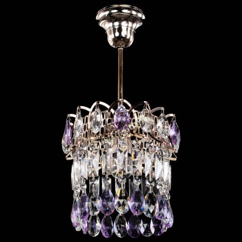 Люстра Астра пластинка №1 фиолетовая в Саратове Гусь Хрустальный