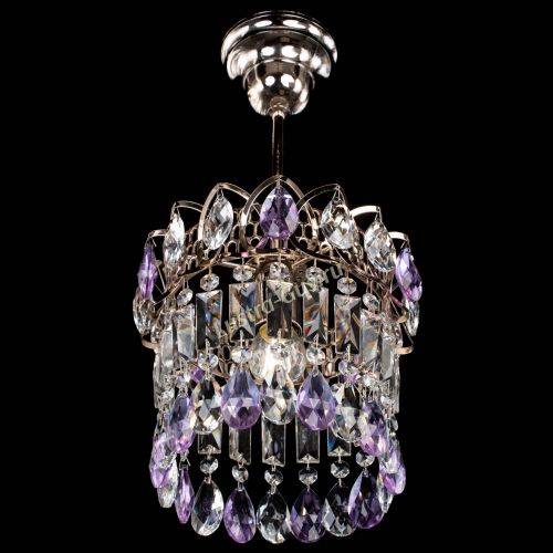 Люстра Астра пластинка №1 фиолетовая в Саратове Гусь Хрустальный