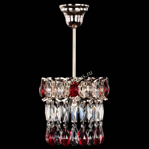 Люстра Астра пластинка №1 красная в Саратове Гусь Хрустальный