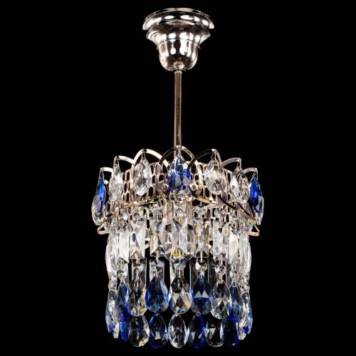 Люстра Астра пластинка №1 синяя в Саратове Гусь Хрустальный