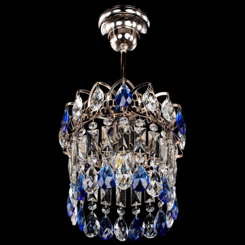 Люстра Астра пластинка №1 синяя в Саратове Гусь Хрустальный