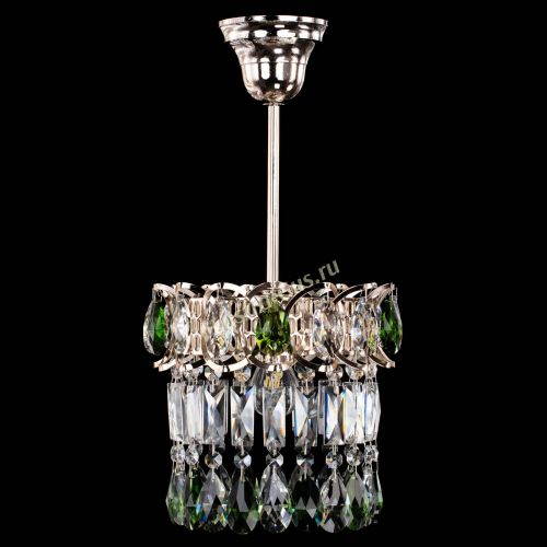 Люстра Астра пластинка №1 зеленая в Саратове Гусь Хрустальный