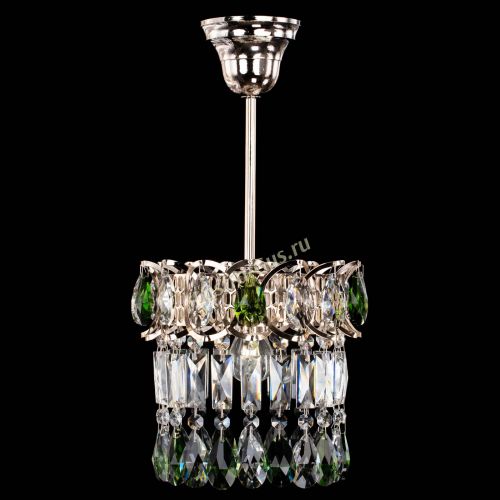 Люстра Астра пластинка №1 зеленая в Саратове Гусь Хрустальный