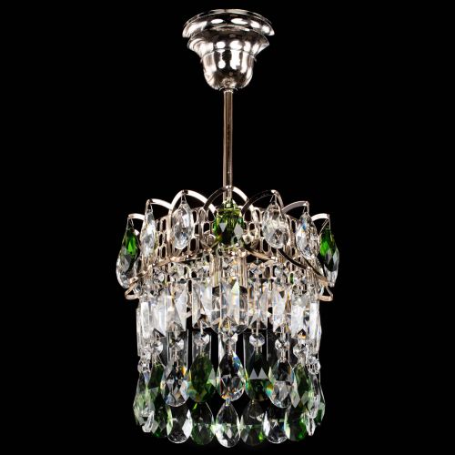 Люстра Астра пластинка №1 зеленая в Саратове Гусь Хрустальный