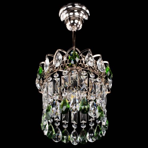 Люстра Астра пластинка №1 зеленая в Саратове Гусь Хрустальный