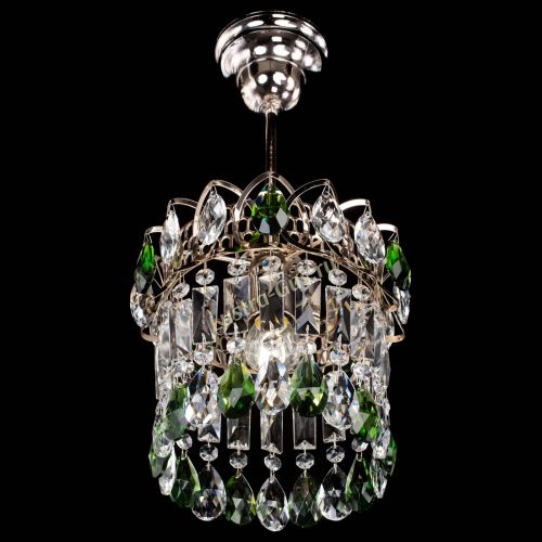 Люстра Астра пластинка №1 зеленая в Саратове Гусь Хрустальный