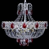 Люстра Астра Белая с подвесом красная в Саратове