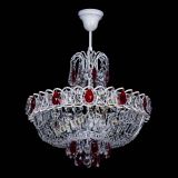 Люстра Астра Белая с подвесом красная в Саратове