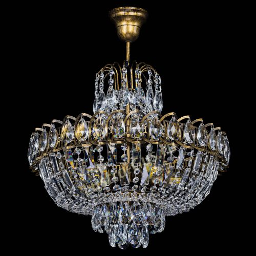 Люстра Астра с подвесом под бронзу в Саратове Гусь Хрустальный