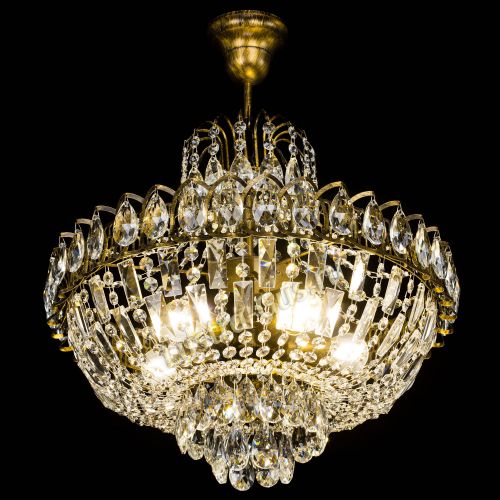 Люстра Астра с подвесом под бронзу в Саратове Гусь Хрустальный