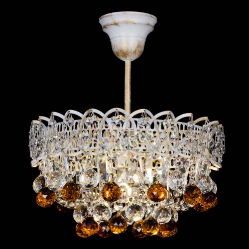 Люстра Астра шар №1 Чайная белая в Саратове Гусь Хрустальный