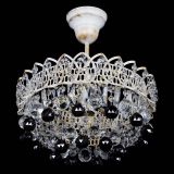 Люстра Астра шар №1 Черная белая в Саратове