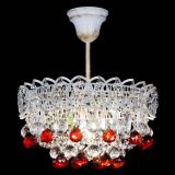 Люстра Астра шар №1 Красная белая в Саратове