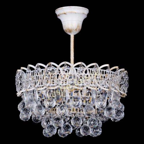 Люстра Астра шар №1 белая в Саратове Гусь Хрустальный